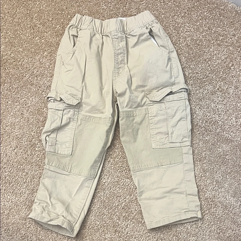 Zara Baby Ripstop Cargo Pants in Khaki Size 18-24 months